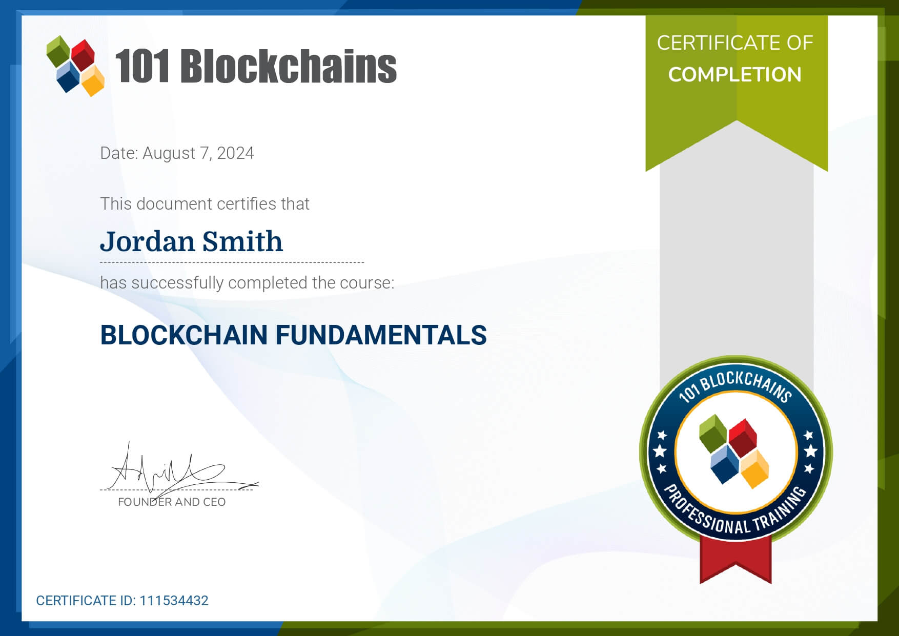 free Blockchain course