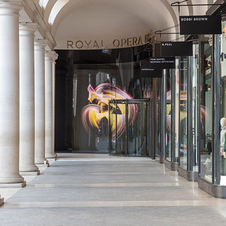 Stunning revolving glass door for Covent Garden Piazza