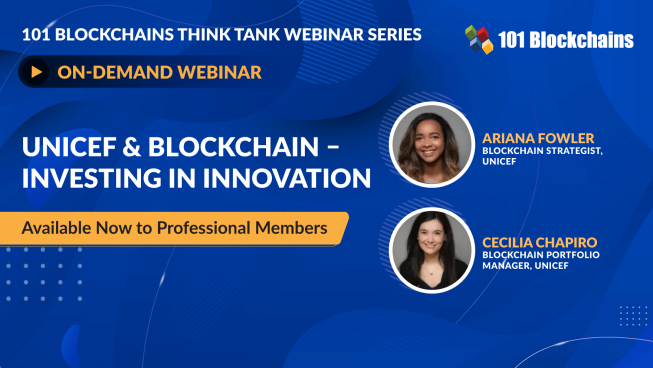 ON-DEMAND WEBINAR: UNICEF & Blockchain – Investing in Innovation