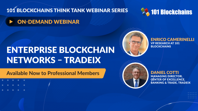 ON-DEMAND WEBINAR: Enterprise Blockchain Networks – TradeIX