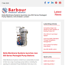 Delta Membrane Systems launches new 800 Series Packaged Pump Stations | One Braham, London