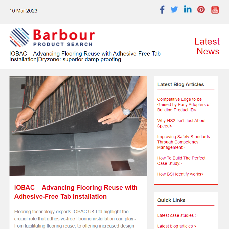 IOBAC – Advancing Flooring Reuse with Adhesive-Free Tab Installation|Dryzone: superior damp proofing