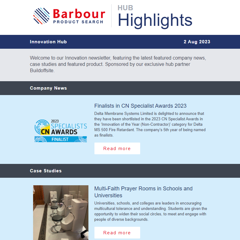 Innovation Hub Highlights| Featuring The Latest Product News, Case Studies and Featured Product
