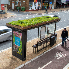 City’s green aspirations bring a buzz to bus stops