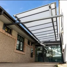 Plas Meddyg Surgery in Denbighshire adds Entrance Canopy