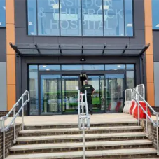 Basildon University Hospital in Essex Adds Entrance Canopy