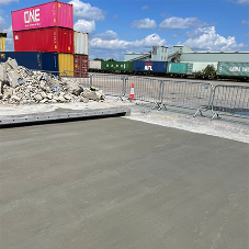 Tough, fibre reinforced concrete for busy transport hub