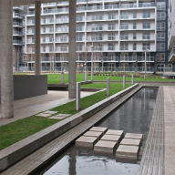 Green roof system for Indescon Court, Isle of Dogs