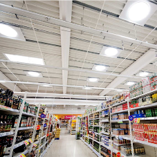 Solarspot® lighting system for Tesco sales area