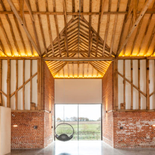 Farmyard barn transformed into impressive modern home