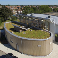 Green roofs for Wolseley Sustainable Building Centre