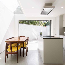 Frameless rooflight creates enviable kitchen in London property